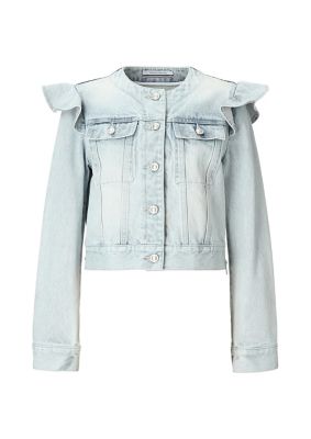 ＜BORDERS at BALCONY (Women)＞ＳＨＯＵＬＤＥＲ　ＦＲＩＬＬ　ＤＥＮＩＭ　ＪＡＣＫＥＴ